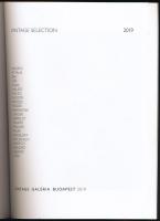 Vintage Selection 2019-es katalógus, Kinszki, Angelo, Bak. stb művészi fotók. 76 + (12)p. Kiadói pap...