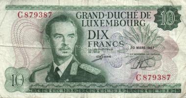 Luxemburg 1967. 10Fr T:III