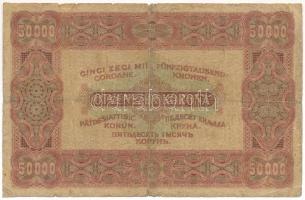1923. 50.000K "Orell Füssli Zürich" piros sorszámmal "E37 003981" T:VG szakadás,...