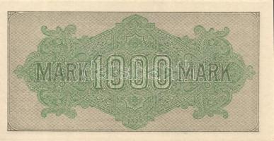 Német Birodalom / Weimari Köztársaság 1922. 1000M variáns "Kreuzblüten" vízjellel, lila ha...
