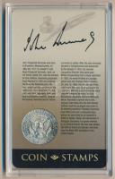 Amerikai Egyesült Államok 1964. 1/2$ Ag "Kennedy" műanyag tokban, 2db emlékbélyeggel T:AU ...