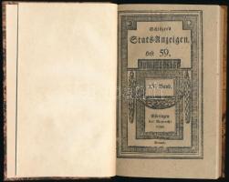 Hungarika (Schlözer, August Ludwig). Schlözer's Stats Anzeigen. Heft 59. Göttingen, 1790. Ruprecht. 257-281p. Benne a magyar arisztokrácia híreivel. Jó állapotban Korhű kartonálásban