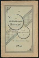 Schuller, Gustav: Der siebenbürgisch-sächsische Bauernhof und seine Bewohner.(Az erdélyi-szász parasztudvar és lakói) Eine kulturhistorische Skizze. Im Auftrag des Hermannstädter Komitates verfasst von --.  Hermannstadt (Nagyszeben), 1896. Jos. Drotleff ny. 1t.+(2)+41p. Szövegközti fényképekkel. Kiadói, enyhén sérült papírborítóban.