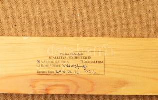 El Kazovszkij (1948-2008): Oszlopos csendélet, 1999. Tempera, farost, jelzett a hátoldalán. Kiállítv...