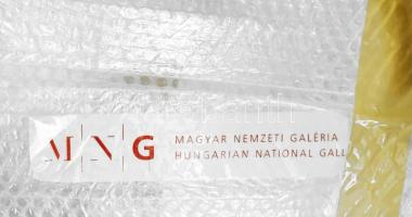 El Kazovszkij (1948-2008): Oszlopos csendélet, 1999. Tempera, farost, jelzett a hátoldalán. Kiállítv...