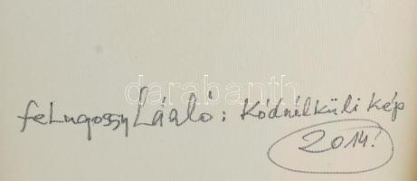 feLugossy László (1947-): Kódnélküli kép, 2014. Olaj, vászon, jelzett a hátoldalán. 70x50 cm. Proven...