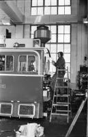 1986 és 1987 Budapest, a HÉV régi járművei, 63 db vintage NEGATÍV, 24x36 mm