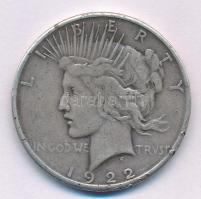 Amerikai Egyesült Államok 1922S 1$ Ag "Béke" T:F patina, ph. USA 1922S 1 Dollar Ag "P...