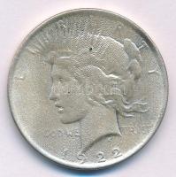 Amerikai Egyesült Államok 1922. 1$ Ag "Béke" T:VF,F patina USA 1922. 1 Dollar Ag "Pea...