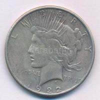 Amerikai Egyesült Államok 1922S 1$ Ag "Béke" T:VF,F patina, ph. USA 1922S 1 Dollar Ag &quo...