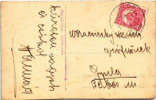 Révfülöp, Gróf Semsey kastély. Domoniczky fényképész felvétele. photo (vágott / cut)