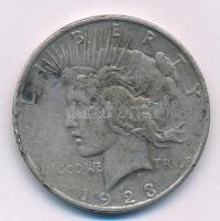 Amerikai Egyesült Államok 1923D 1$ Ag "Béke" T:VF ph., patina USA 1923D 1 Dollar Ag "...