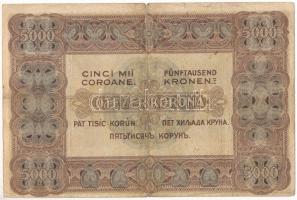 1920. 5000K piros "5 B02 280654" sorszámmal, "Orell Füssli Zürich" nyomdahely je...