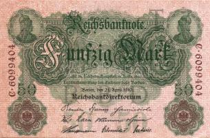 Német Birodalom / Császárság 1910. 50M T:I-