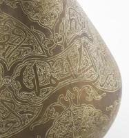 Antik török váza, aljánál lyukkal a lámpatestté alakításhoz, korának megfelelő állapotban, m: 38,5 c...