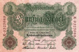 Német Birodalom / Császárság 1910. 50M T:I