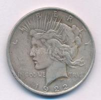 Amerikai Egyesült Államok 1922. 1$ Ag "Béke" T:XF,VF patina USA 1922. 1 Dollar Ag "Pe...