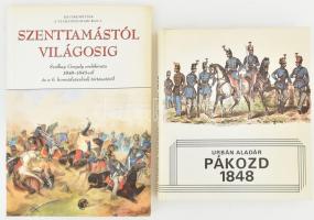 Urbán Aladár: Pákozd, 1848. Bp., 1984, Móra. Kiadói kartonált papírkötés. + Szenttamástól Világosig. Szalkay Gergely emlékirata 1848-1849-ről és a 6. honvédzászlóalj történetéről. Kecskemétiek a szabadságharcban I. A szöveget gondozta, a bevezetőt és a jegyzeteket írta, szerk.: Székelyné Kőrösi Ilona. Kecskemét, 1998, Bács-Kiskun Megyei Önkormányzat Katona József Múzeuma. Kiadói papírkötés.