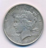 Amerikai Egyesült Államok 1924. 1$ Ag "Béke" T:XF,VF karc patina USA 1924. 1 Dollar Ag &qu...