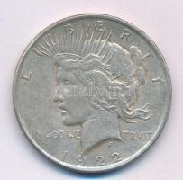 Amerikai Egyesült Államok 1922. 1$ Ag "Béke" T:XF patina, ph. USA 1922. 1 Dollar Ag "...