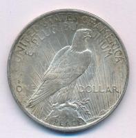 Amerikai Egyesült Államok 1922. 1$ Ag "Béke" T:AU patina, kis karc USA 1922. 1 Dollar Ag "Peace" C:AU patina, small scratch Krause KM#150