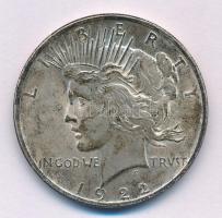 Amerikai Egyesült Államok 1922. 1$ Ag "Béke" T:AU patina, kis karc USA 1922. 1 Dollar Ag &...