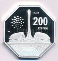 Oroszország 2021. 200R Cu-Ni Sziriusz Szövetségi Terület fantáziapénz T:AU (PP) Russia 2021. 200 Roubles Cu-Ni Federal Territory of Sirius fantasy coin C:AU (PP)