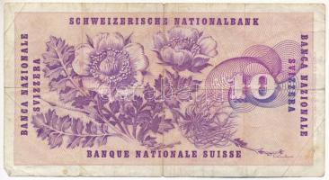 Svájc 1969. 10Fr T:F,VG
Switzerland 1969. 10 Francs C:F,VG
Krause P#45