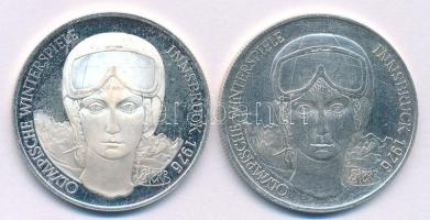 Ausztria 1976. 100Sch Ag "Ausztria Kaszinói / Téli Olimpiai Innsbruck" kaszinó zseton (2xklf) T:AU (PP), XF Austria 1976. 100 Schilling Ag "CAsinos of Austria / Winter Olympics Innsbruck" casino token (2xdiff) V:AU (PP), XF