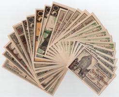 Németország / Weimari Köztársaság 1921. 25db-os szükségpénz tétel, közte sorszámkövető párokkal T:UNC-XF  Germany / Weimar Republic 1921. 25pcs of necessity banknote lot, with consecutive pairs in it C:UNC-XF