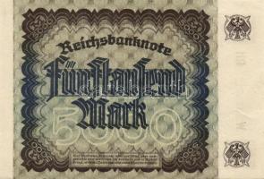 Német Birodalom / Weimari Köztársaság 1922. 5000M (2x) variáns "Hakensterne" vízjellel T:I...