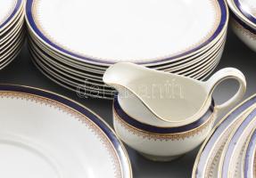 Wood & Sons angol manufaktúra Mexican mintás 48 darabos étkészlet. Nagytányér, mélytányér, kistá...