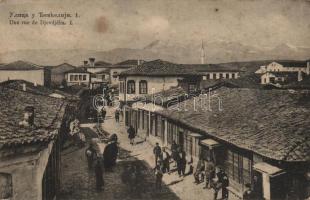 Djevdjelia street with Red Cross workers