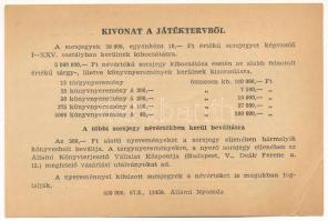 ~1967. "Állami Könyvterjesztő Vállalat XXV. Könyvsorsjátéka" X. osztályú egész sorsjegye T...