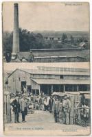 1915 Radymno, Widok cygielni, Przy robocie w cygielni. Naklada Franciszka Pawluka, Fot. T. Jaworski / brickworks, factory workers (EK) + &quot;41. Honvéd gyaloghadosztály Lövőszertelep 3. sz. ágyú lövőszeres oszlop&quot;