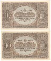 1920. 10K (2x) sorszámkövetők "a 077 356.646 - a 077 356.647" T:AU
Adamo K14