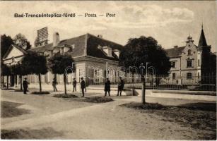 Trencsénteplic-fürdő, Kúpele Trencianske Teplice; posta. Wertheim Zsigmond kiadása / post office