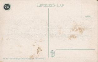 Trencsénteplic-fürdő, Kúpele Trencianske Teplice; Villa Hungária nyaraló. Vasúti levelezőlapárúsítás...