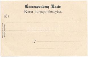 Skhidnytsia, Schodnica (Drohobych); Szkola polska i kosciol. Fot. Borówka, Verlag von Leon Rosensche...