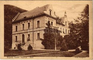 Trencsénteplic-fürdő, Kúpele Trencianske Teplice; Villa Hungária, nyaraló. G. Jilovsky kiadása / villa