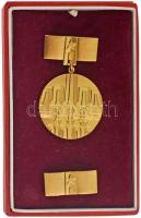 Csehszlovákia ~1960. "Az Iparügyi Minisztérium érdemes dolgozója" bronz kitüntetés miniatűrrel, eredeti tokban T:AU Czechoslovakia ~1960. "Worthy worker of the Ministry of Industry (Zaslužilý Pracovník Ministerstvo Priemyslu)" bronze award with miniature, in original case C:AU