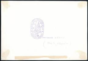 1963 Kalmár Károly budapesti fotóművész pecséttel jelzett, vintage fotóművészeti alkotása (Veszprém)...