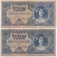 1945. 500P magyar "N" betű orosz "P" helyett (2x) T:F  Adamo P19h