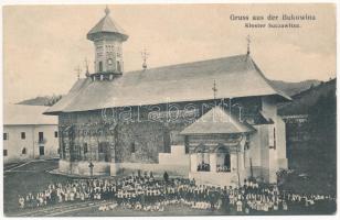 1915 Sucevita (Bukovina), Kloster Suczawitza / Orthodox monastery + "K.u.k. Etappen Stations Kommando" (EK)