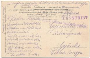 1915 Sucevita (Bukovina), Kloster Suczawitza / Orthodox monastery + "K.u.k. Etappen Stations Ko...