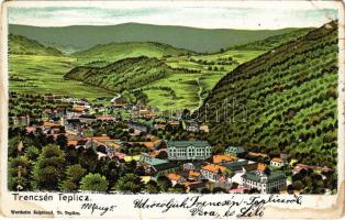 1908 Trencsénteplic, Trencianske Teplice; Wertheim Zsigmond kiadása. litho (EB)