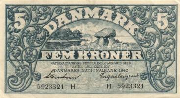 Dánia 1942. 5K "H" T:II