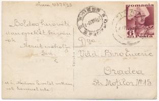 1937 Tenke, Tinca (?); látkép, vasútállomás, templom / general view, railway station, church. photo ...