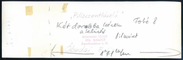 cca 1980 Eisenmann József budapesti fotóművész pecséttel jelzett, feliratozott, vintage fotóművészet...