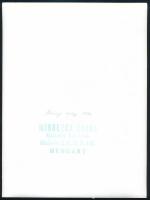 1974 Mihalecz Lajos miskolci fotóművész pecséttel jelzett, vintage fotóművészeti alkotása (Ásó, kapa...